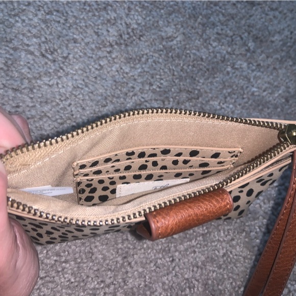 Tan & Black Dalmatian Shoulder Bag and Clutch Wallet Set of 2 - Picture 11 of 15